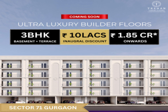 Trehan's Ultra Luxury Builder Floors in Sector 71 Gurgaon: A Symphony of Elegance and Comfort