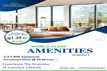 Book 2, 3 and 4 BHK apartments investment starting Rs 50.40 Lac at Sikka Sky Homes, Noida