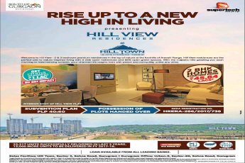 Rise up to a new high in living at Supertech Hill Town, Sohna