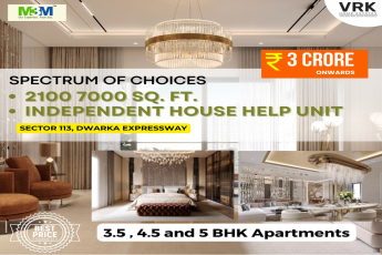 M3M's Spacious Residences: A Spectrum of Choices at Sector 113, Dwarka Expressway