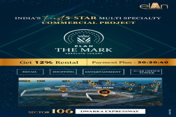 Presenting 30:30:40 payment plan at Elan The Mark, Gurgaon