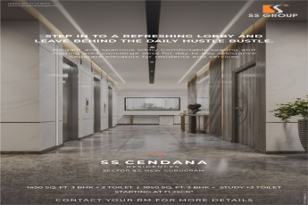 Step in to a refreshing lobby and leave behind the daily hustle bustle at SS Cendana Residence in Sector 83, Gurgaon