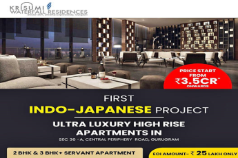 Krisumi Waterfall Residences: Pioneering the First Indo-Japanese Luxury Living in Sector 36-A, Gurugram