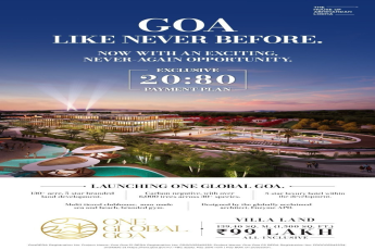 20:80 Payment Plan at One Global Goa by The House of Abhinandan Lodha: Luxurious Villa Land in Goa