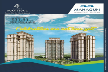 Mahagun Mantra I offering 2, 3 & 4 BHK homes starting at Rs. 31.51 Lacs onwards in Greater Noida