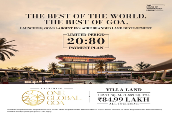 Own Luxury Villa Land in Goa with 20:80 Payment Plan at One Global Goa by The House of Abhinandan Lodha