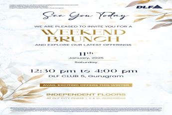 Join Us for a Weekend Brunch, Explore Offers at Independent Floors by DLF in Gurugram