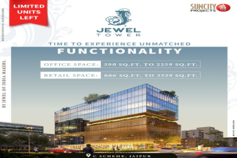 Discover Unmatched Functionality at Jewel Tower by Suncity Projects in C Scheme, Jaipur