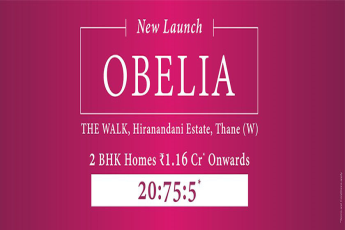 20:75:5 Payment Plan available in Hiranandani Obelia, Mumbai