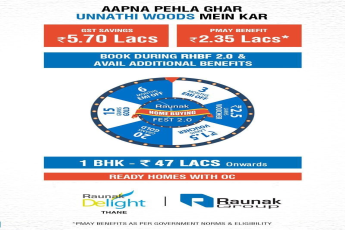 Book homes during Raunak Home Buying Fest 2.0 and avail additional benefits in Mumbai