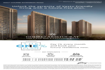 Luxurious Living at Godrej Aristocrat, Golf Course Extension Road, Starting from ?5.53 Cr