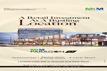 M3M Paragon 57: A Prime Retail Investment Opportunity in Sector 57, Sushant Lok III, Gurugram