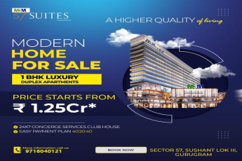 M3M 57° Suites: Redefining Urban Living with 1 BHK Luxury Duplexes in Sector 57, Sushant Lok III, Gurugram