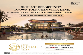 Own Your Goan Villa Land: One Global Goa by Abhinandan Lodha, Book by Sunday!