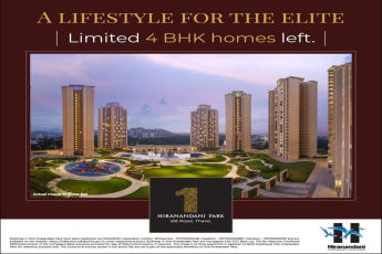 A lifestyle for the elite limited 4 BHK home left at One Hiranandani Park, Mumbai