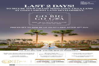 Last 2 Days to Secure Your Grand Goan Villa Land at One Global Goa