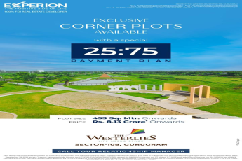 Exclusive Corner Plots Available at The Westerlies, Gurugram - Special 25:75 Payment Plan!