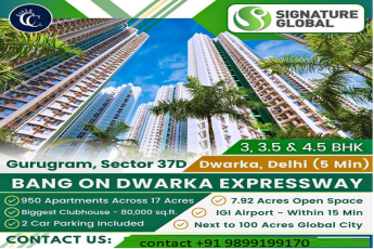 Signature Global's Architectural Marvel in Sector 37D, Gurugram: Spacious 3, 3.5 & 4.5 BHK Apartments on Dwarka Expressway