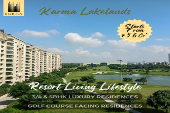 Revel in Opulence at Sobha Karma Lakelands' Golf Course Facing Luxury Residences in Bangalore