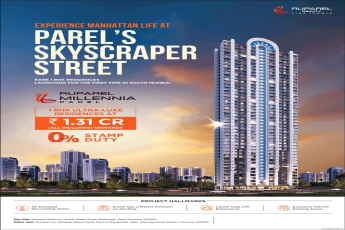 Book 1 BHK residences price starting Rs 1.31 Cr at Ruparel Millennia in Parel, Mumbai