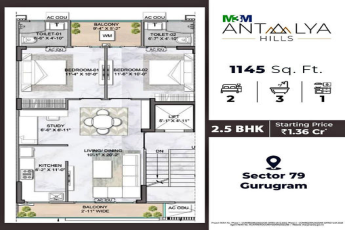 M3M Antalya Hills: Spacious 2.5 BHK Homes Now in Sector 79, Gurugram