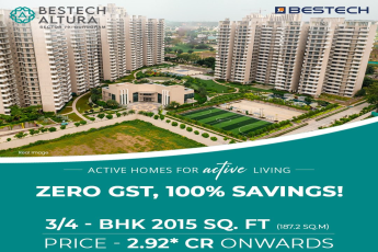 Discover Bestech Altura in Sector 79, Gurugram: Luxurious 3/4 BHK Homes with Zero GST Benefits