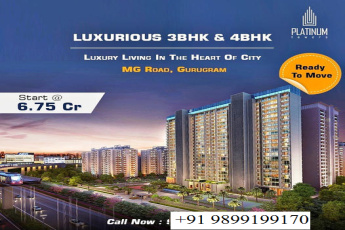 Platinum Towers: Redefining Opulence with 3BHK & 4BHK Residences on MG Road, Gurugram