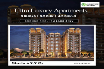 Signature Global's Pinnacle of Splendor: Ultra Luxury Apartments Awaits You