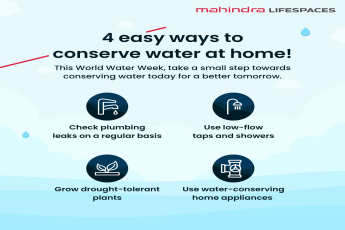 Mahindra Lifespaces Advocates Sustainable Living with Easy Water Conservation Tips