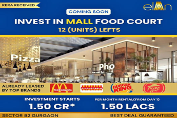 Elan's Prime Investment Opportunity: Mall Food Court Units in Sector 82, Gurgaon