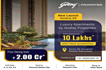 Godrej 89: A Beacon of Modern Luxury in Gurugram's Sector 89 by Godrej Properties