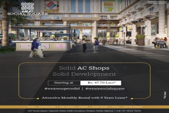 Investment starting from Rs 47.70 Lac onwards at HLP Social Square in Zirakpur