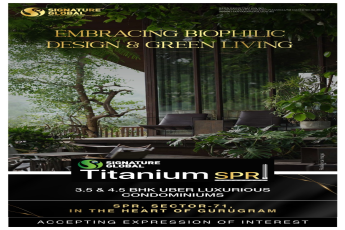 Embrace Biophilic Design and Green Living at Signature Global Titanium SPR in Sector 71, Gurugram