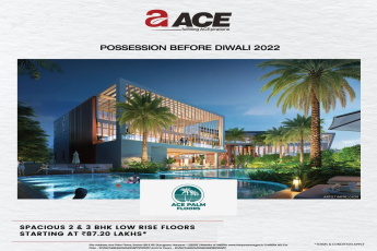 Spacious 2 & 3 BHK low rise floors starting Rs 87.20 Lac at Ace Palm Floors in Gurgaon