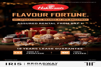 Pre Leased Haldiram Outlet with Assured Rentals at Iris Broadway, Gurugram