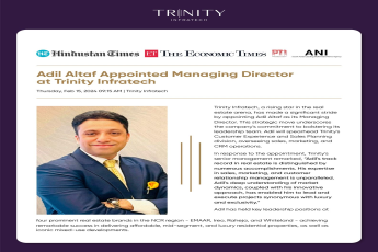 Adil Altaf Takes the Helm as Managing Director at Trinity Infratech