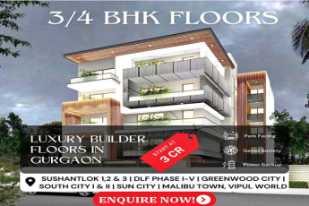 Exclusive Living in Gurgaon: Launching Luxury 3/4 BHK Builder Floors Starting at 3 Cr