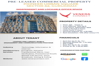 Discover Pre Leased Commercial Space by Pioneer, Urban Square, Sector-62, Gurugram