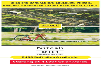 Nitesh Rio creating Bangalore's exclusive private