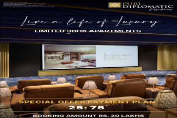 Live in Luxury at Puri Diplomatic Residences, Gurgaon - Limited 3BHK Apartments Start at 20 Lakhs