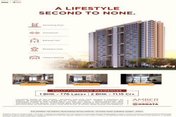 Fully furnished residences 1 and 2 BHK price Rs 76 Lac onwards at Spenta Ornata Amber, Mumbai