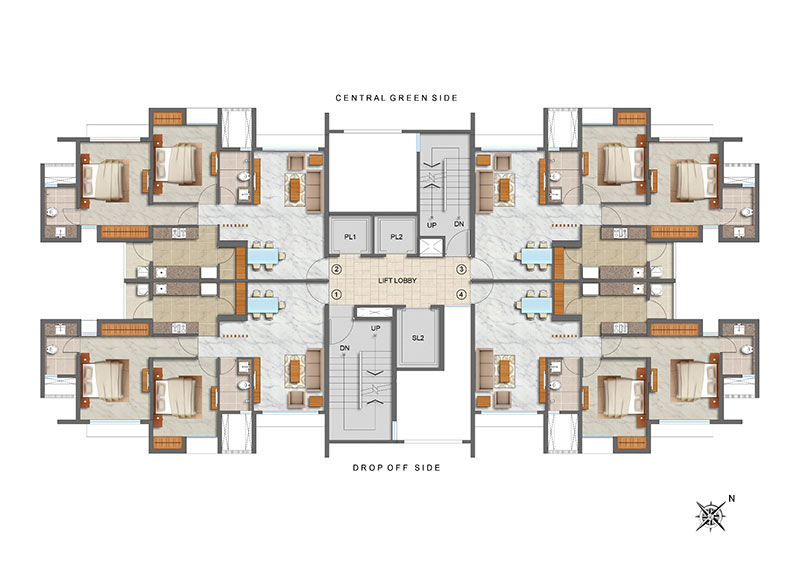 Lodha Luxuria Priva, Majiwada, Eastern Express Highway, Mumbai – Zricks.com