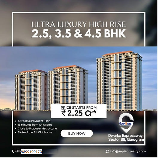 Experience the Pinnacle of Urban Living with Ultra Luxury High Rise Apartments in Sector 89, Gurugram Update