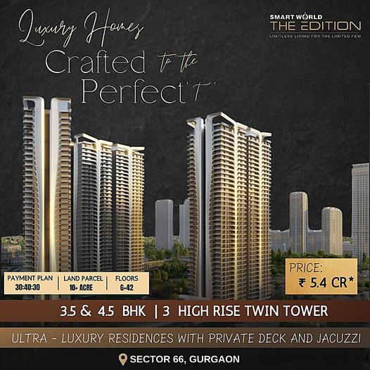 Smart World The Edition: Defining Ultra-Luxury Living in Sector 66, Gurgaon Update