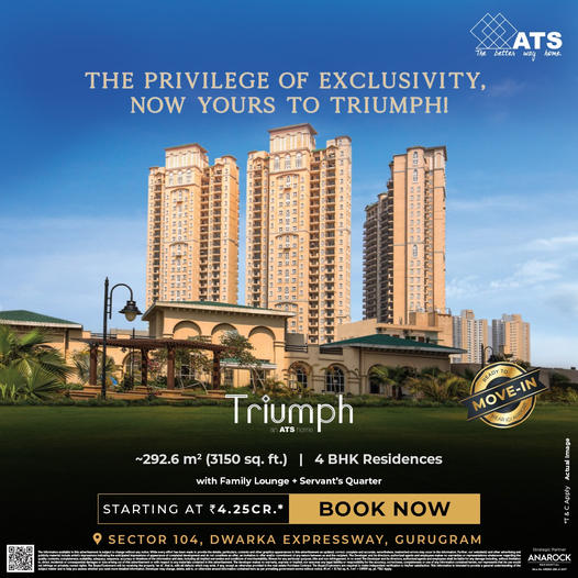 ATS Triumph: A Statement of Elite Living in Gurugram's Sector 104 Update