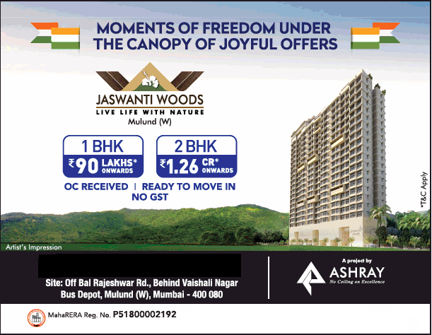 The joyful offers at Ashray Jaswanti Woods, Mumbai Update