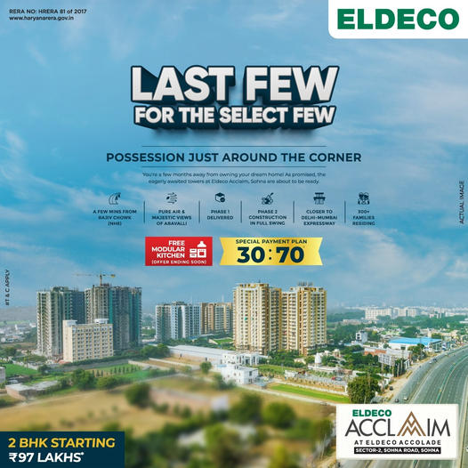 Eldeco Acclaim: The Ultimate Home Destination in Sohna Road, Gurgaon Update