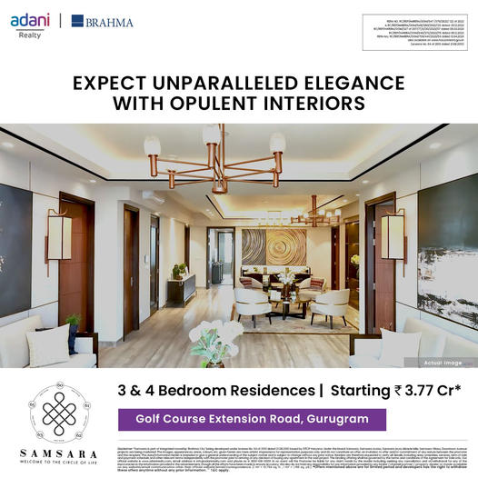 Adani Samsara: Redefining Luxury Living on Golf Course Extension Road, Gurugram Update