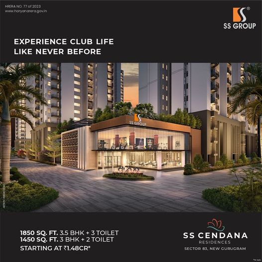 SS Group Introduces SS Cendana Residences: Redefining Club Life in Sector 83, New Gurugram Update