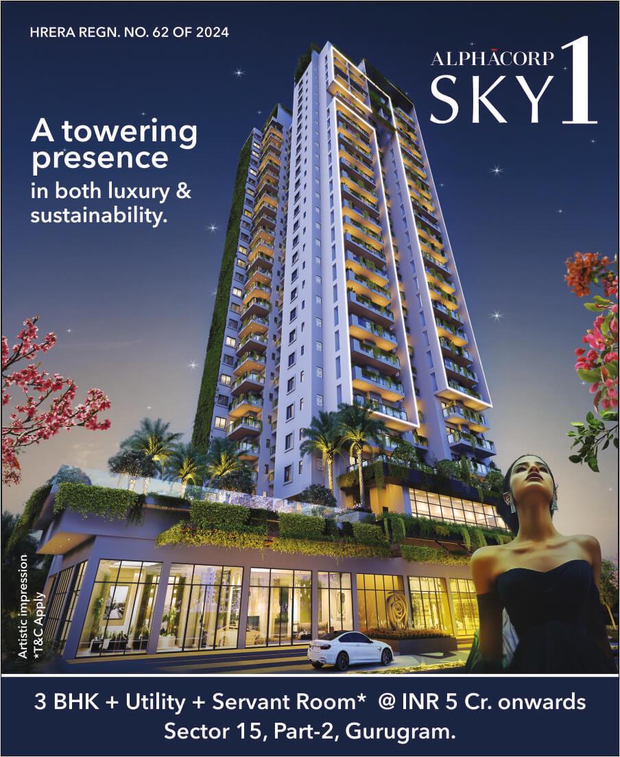 Discover AlphaCorp's Sky 1: Luxury Living in Gurugram, 3 BHK from INR 5 Cr Update